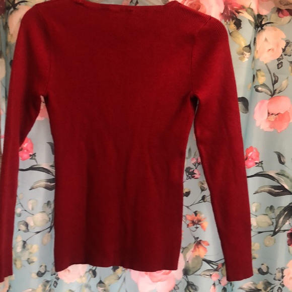 INC red choker neck sweater - Picture 5 of 7